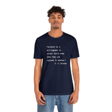 Load image into Gallery viewer, Skinner on Science Unisex Jersey Short Sleeve Tee