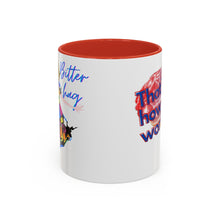 Load image into Gallery viewer, "Bitter Hag"/"Not How It Works" Accent Coffee Mug, 11oz