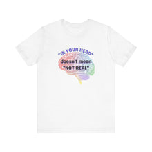 Load image into Gallery viewer, "In Your Head" Unisex Jersey Short Sleeve Tee