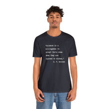 Load image into Gallery viewer, Skinner on Science Unisex Jersey Short Sleeve Tee