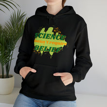Load image into Gallery viewer, "Science Doesn't Require Belief" Unisex Pullover Hoodie