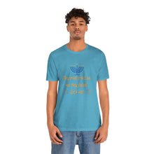 Load image into Gallery viewer, Hanukkah "Let's Eat!" Unisex Jersey Short Sleeve Tee