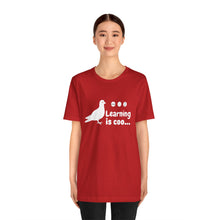 Load image into Gallery viewer, Learning is Coo Pigeon Jersey Short Sleeve Tee