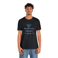 Load image into Gallery viewer, Hanukkah "Let's Eat!" Unisex Jersey Short Sleeve Tee
