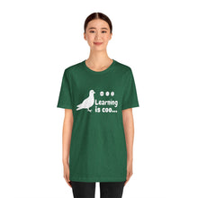 Load image into Gallery viewer, Learning is Coo Pigeon Jersey Short Sleeve Tee