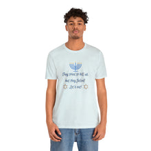 Load image into Gallery viewer, Hanukkah "Let's Eat!" Unisex Jersey Short Sleeve Tee