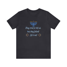 Load image into Gallery viewer, Hanukkah "Let's Eat!" Unisex Jersey Short Sleeve Tee