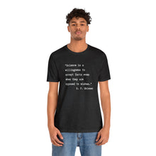 Load image into Gallery viewer, Skinner on Science Unisex Jersey Short Sleeve Tee