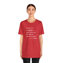 Load image into Gallery viewer, Skinner on Science Unisex Jersey Short Sleeve Tee