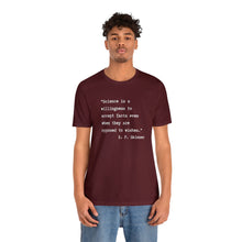 Load image into Gallery viewer, Skinner on Science Unisex Jersey Short Sleeve Tee