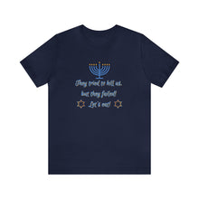 Load image into Gallery viewer, Hanukkah "Let's Eat!" Unisex Jersey Short Sleeve Tee