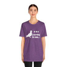 Load image into Gallery viewer, Learning is Coo Pigeon Jersey Short Sleeve Tee