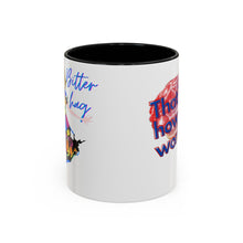Load image into Gallery viewer, "Bitter Hag"/"Not How It Works" Accent Coffee Mug, 11oz