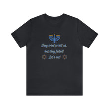 Load image into Gallery viewer, Hanukkah "Let's Eat!" Unisex Jersey Short Sleeve Tee