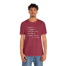 Load image into Gallery viewer, Skinner on Science Unisex Jersey Short Sleeve Tee
