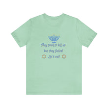 Load image into Gallery viewer, Hanukkah "Let's Eat!" Unisex Jersey Short Sleeve Tee