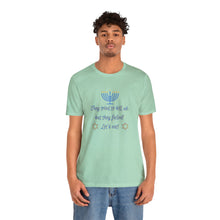 Load image into Gallery viewer, Hanukkah "Let's Eat!" Unisex Jersey Short Sleeve Tee