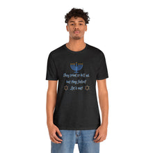 Load image into Gallery viewer, Hanukkah "Let's Eat!" Unisex Jersey Short Sleeve Tee