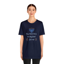 Load image into Gallery viewer, Hanukkah "Let's Eat!" Unisex Jersey Short Sleeve Tee