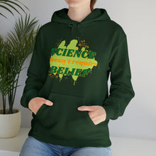 Load image into Gallery viewer, "Science Doesn't Require Belief" Unisex Pullover Hoodie