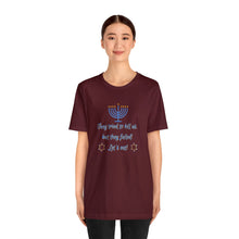 Load image into Gallery viewer, Hanukkah "Let's Eat!" Unisex Jersey Short Sleeve Tee