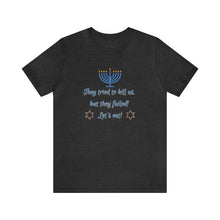 Load image into Gallery viewer, Hanukkah "Let's Eat!" Unisex Jersey Short Sleeve Tee