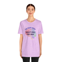 Load image into Gallery viewer, "In Your Head" Unisex Jersey Short Sleeve Tee