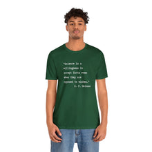 Load image into Gallery viewer, Skinner on Science Unisex Jersey Short Sleeve Tee