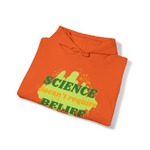 Load image into Gallery viewer, "Science Doesn't Require Belief" Unisex Pullover Hoodie