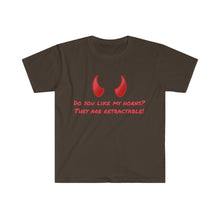 Load image into Gallery viewer, "Do you like my horns?" Unisex Softstyle T-Shirt