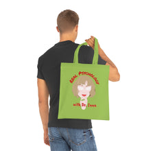 Load image into Gallery viewer, "Real Psychology with Dr. Inna" Cotton Tote with Dr. Inna quote