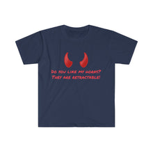 Load image into Gallery viewer, "Do you like my horns?" Unisex Softstyle T-Shirt