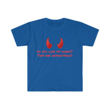 Load image into Gallery viewer, "Do you like my horns?" Unisex Softstyle T-Shirt