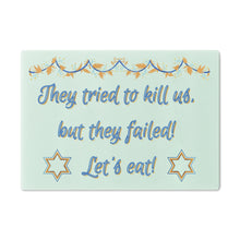Load image into Gallery viewer, Jewish Holidays Glass Cutting Board