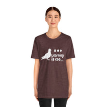 Load image into Gallery viewer, Learning is Coo Pigeon Jersey Short Sleeve Tee
