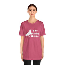 Load image into Gallery viewer, Learning is Coo Pigeon Jersey Short Sleeve Tee
