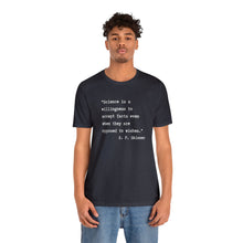 Load image into Gallery viewer, Skinner on Science Unisex Jersey Short Sleeve Tee
