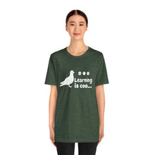 Load image into Gallery viewer, Learning is Coo Pigeon Jersey Short Sleeve Tee
