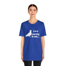 Load image into Gallery viewer, Learning is Coo Pigeon Jersey Short Sleeve Tee
