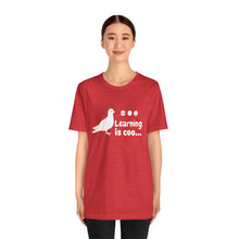 Load image into Gallery viewer, Learning is Coo Pigeon Jersey Short Sleeve Tee
