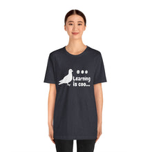 Load image into Gallery viewer, Learning is Coo Pigeon Jersey Short Sleeve Tee
