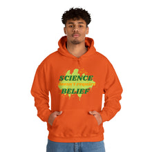 Load image into Gallery viewer, &quot;Science Doesn&#39;t Require Belief&quot; Unisex Pullover Hoodie
