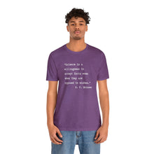 Load image into Gallery viewer, Skinner on Science Unisex Jersey Short Sleeve Tee
