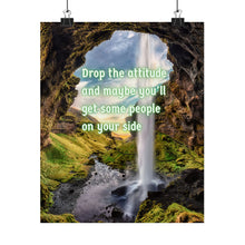 Load image into Gallery viewer, "Attitude" Inspirational poster inspired by hate comments
