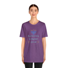 Load image into Gallery viewer, Hanukkah &quot;Let&#39;s Eat!&quot; Unisex Jersey Short Sleeve Tee
