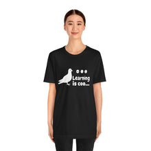 Load image into Gallery viewer, Learning is Coo Pigeon Jersey Short Sleeve Tee
