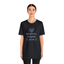 Load image into Gallery viewer, Hanukkah &quot;Let&#39;s Eat!&quot; Unisex Jersey Short Sleeve Tee
