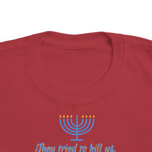 Load image into Gallery viewer, Hanukkah &quot;Let&#39;s Eat!&quot;  Kid&#39;s Fine Jersey Tee
