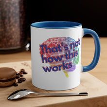 Load image into Gallery viewer, &quot;Real Psychology with Dr. Inna&quot; Accent Coffee Mug, 11oz
