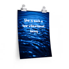 Load image into Gallery viewer, &quot;Low Vibrations&quot; Inspirational poster inspired by hate comments
